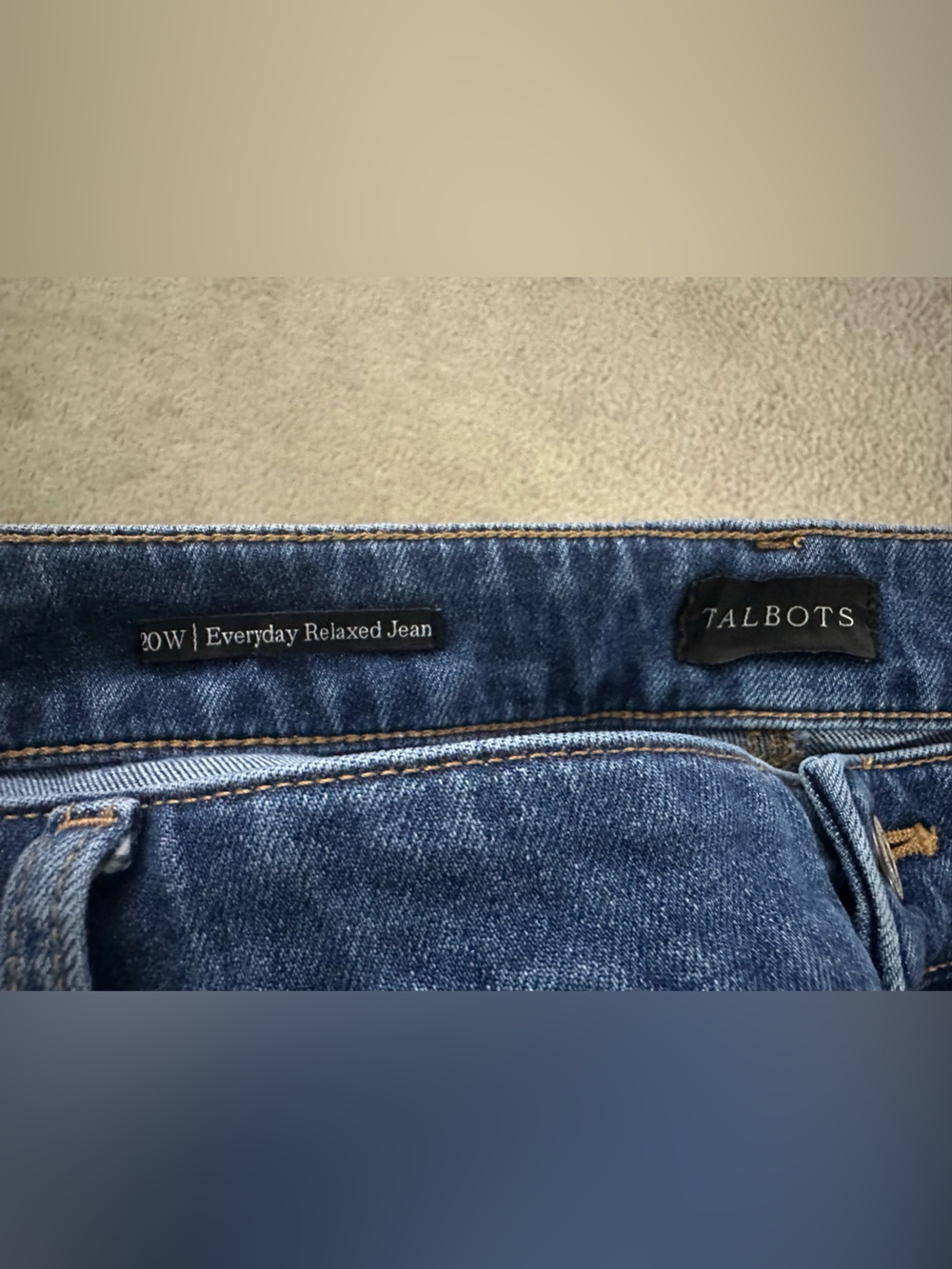 Talbots Women’s Everyday Relaxed Jeans 20W - Picture 4 of 5